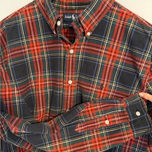 Ralph Lauren Men's Vintage Tartan Plaid Cotton Ralph Lauren Christmas